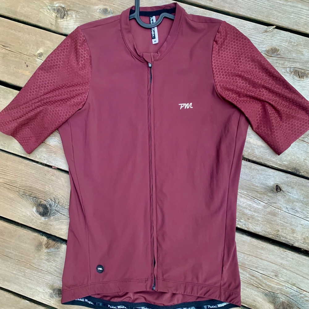 Pedal Mafia Pro Jersey | Women’s M | Burgundy Wine | Maillot Bourgogne Femme